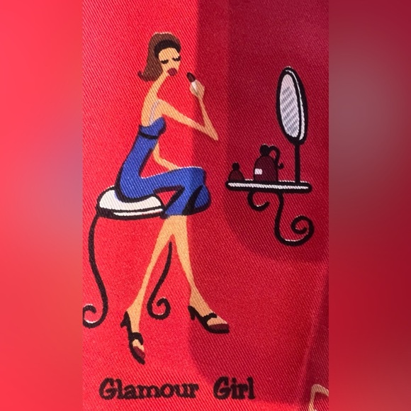 The Girls | ladies, made in Italy, silk scarf. - Picture 9 of 16